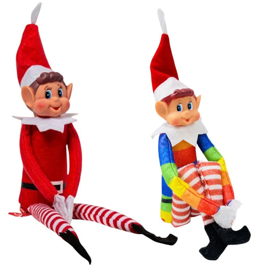 40cm Color Red Christmas Elf Doll Christmas Ornament 2024 New Year Gifts Christmas Table Christmas Tree Decorations