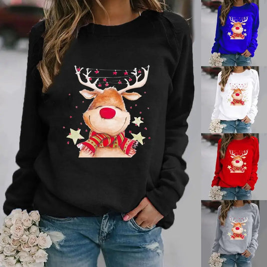 Christmas Cartoons Women Sweater Winter Long Sleeve Women's Sweaters Homesuit Woman Sweaters Fashion Sweater Pull Femme Jumper