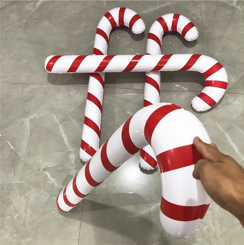 2024 Giant banana Decoration Inflatable Christmas Canes Lollipop Balloon for Home Party Ornaments Bar Atmosphere Props