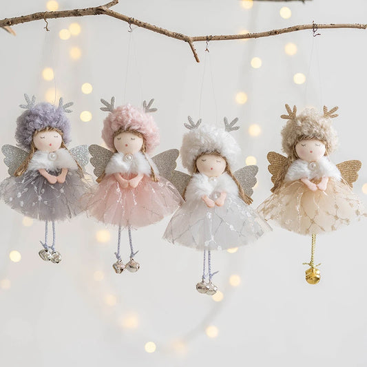 2023 Navidad Christmas Angel Dolls Xmas Tree Pendant Ornaments 2024 New Year Gifts Christmas Decoration for Home Natal Noel Deco