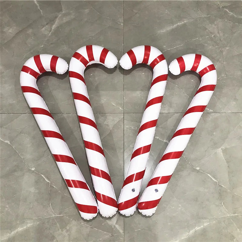 2024 Giant banana Decoration Inflatable Christmas Canes Lollipop Balloon for Home Party Ornaments Bar Atmosphere Props